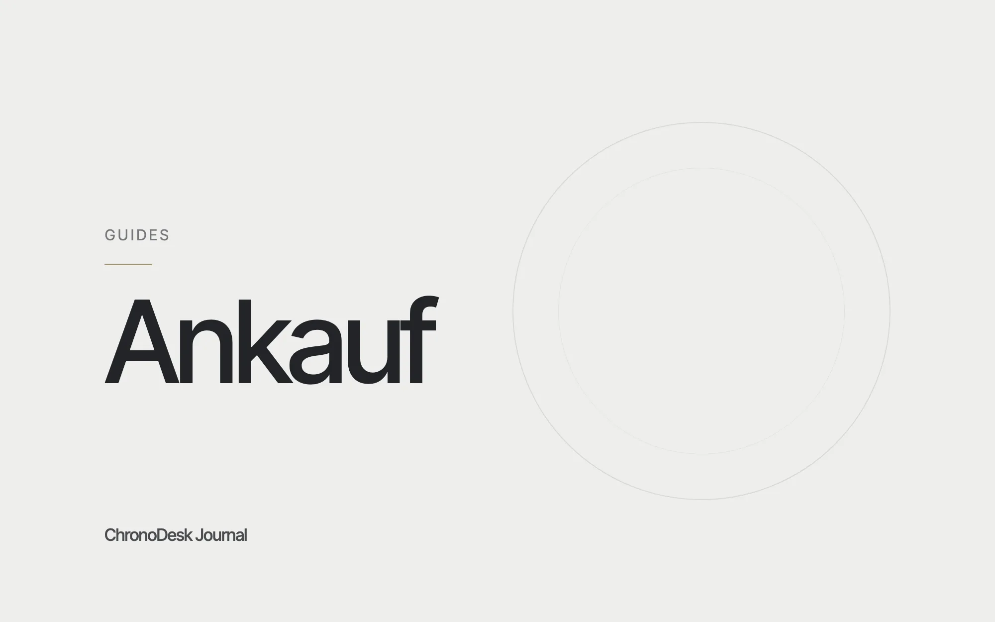 Journal-Titelbild mit „Ankauf" in großer Schrift