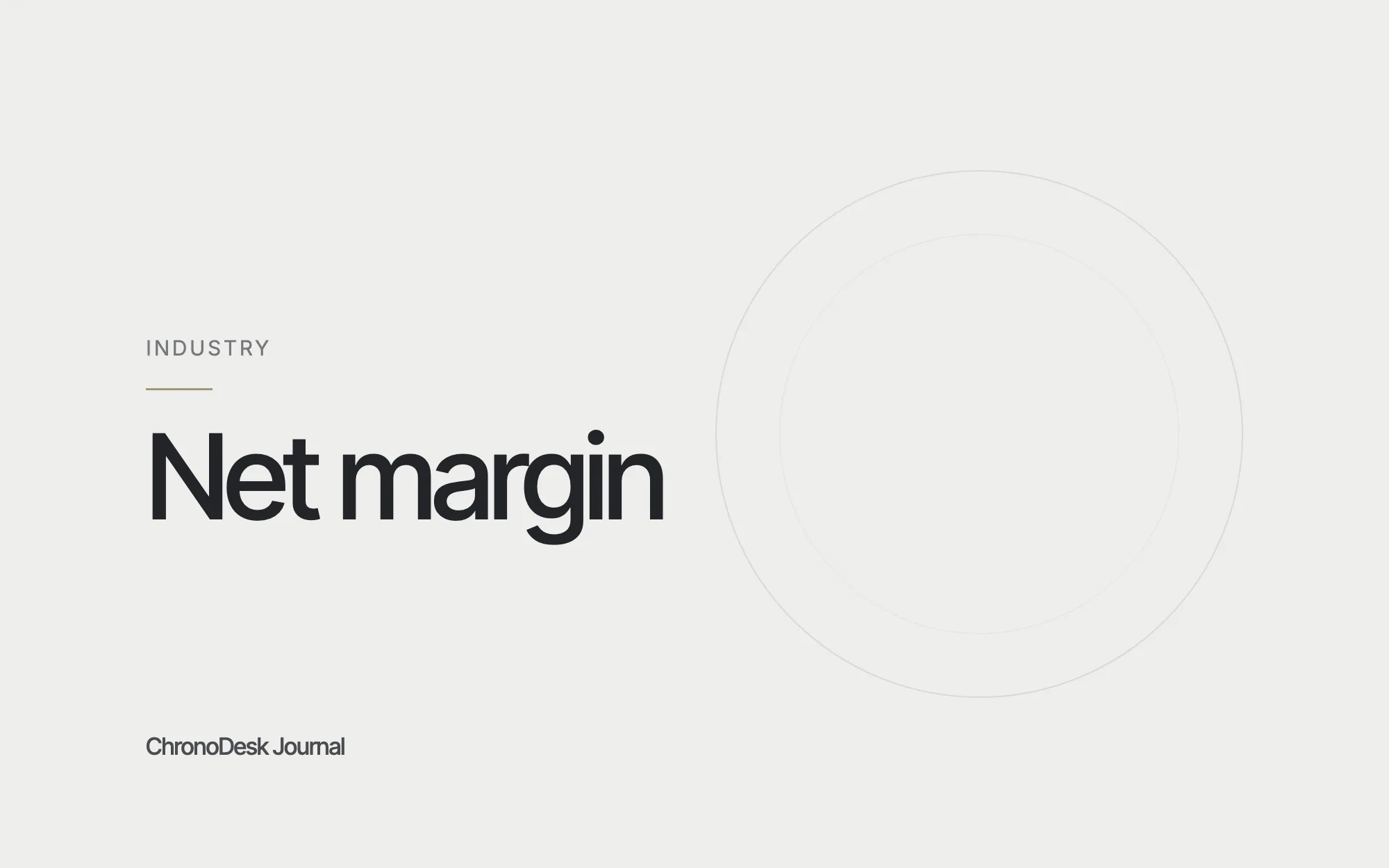 Journal-Titelbild mit „Net margin" in großer Schrift